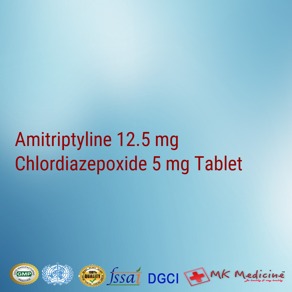 Amitriptyline 12.5 mg Chlordiazepoxide 5 mg Tablet