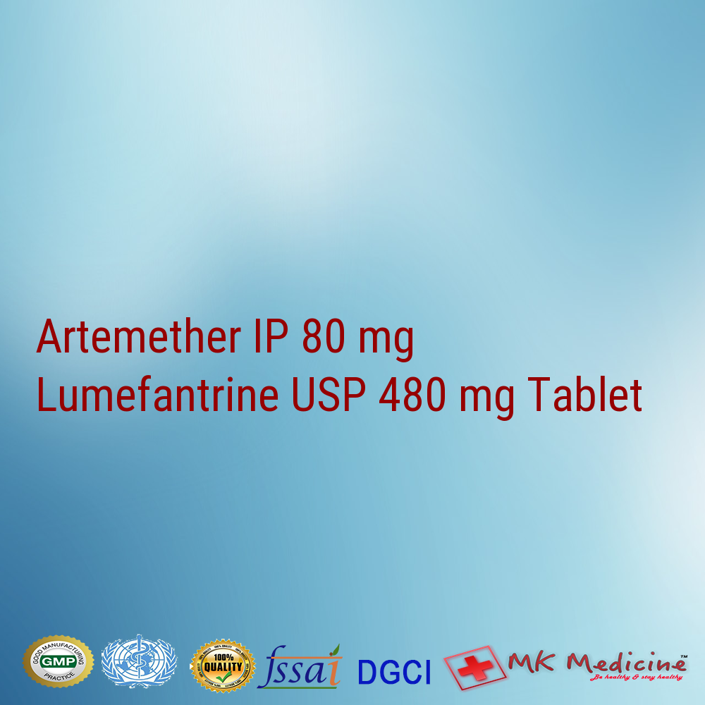 Artemether IP 80 mg Lumefantrine USP 480 mg Tablet