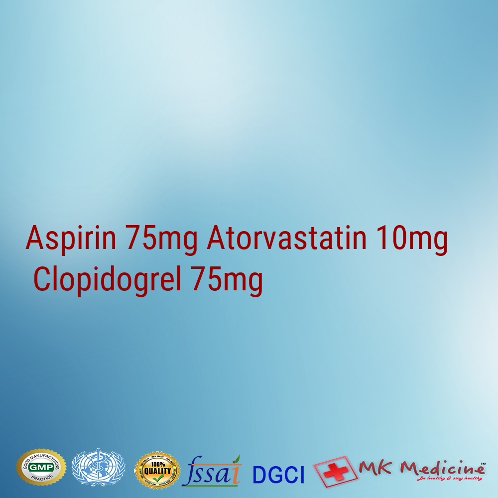 Aspirin (75mg) + Atorvastatin (10mg) + Clopidogrel (75mg) capsule