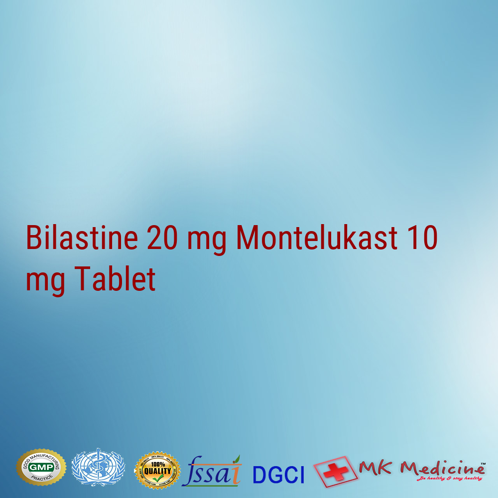 Bilastine 20 mg Montelukast 10 mg Tablet
