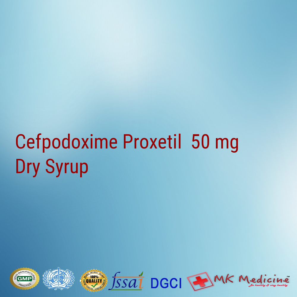 Cefpodoxime Proxetil  50 mg Dry Syrup