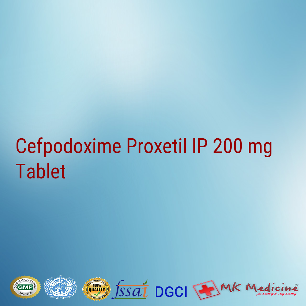 Cefpodoxime Proxetil IP 200 mg Tablet