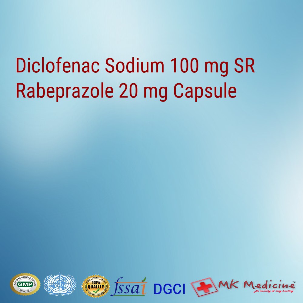 Diclofenac Sodium 100 mg SR  Rabeprazole 20 mg Capsule