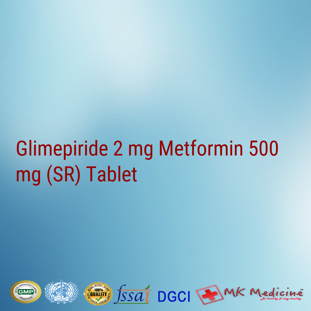 Glimepiride 2 mg Metformin 500 mg (SR) Tablet