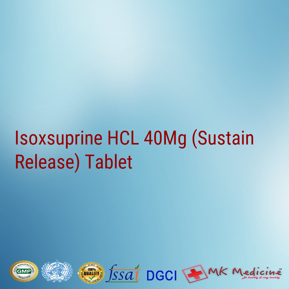 Isoxsuprine HCL 40Mg (Sustain Release) Tablet