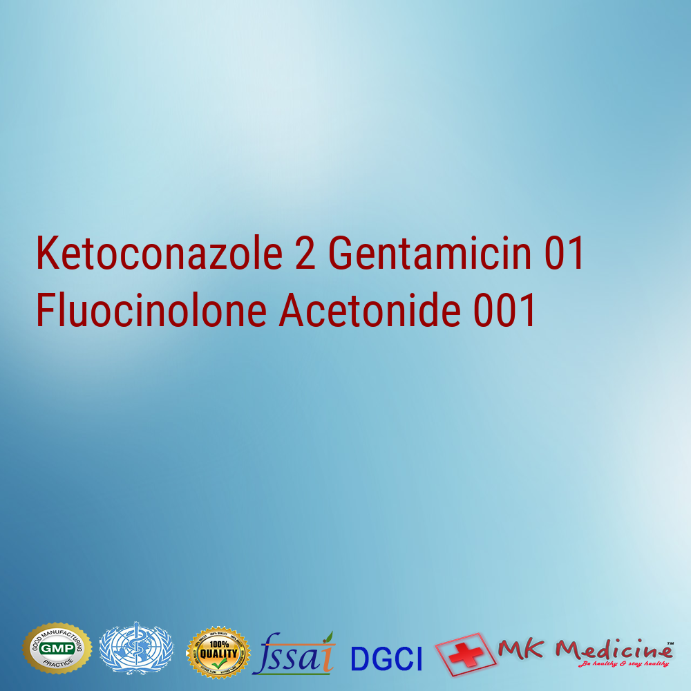 Ketoconazole 2% Gentamicin 0.1% Fluocinolone Acetonide 0.01%