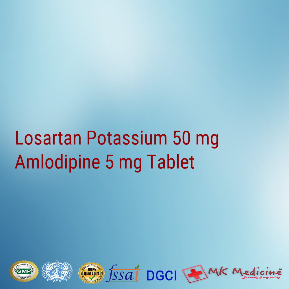 Losartan Potassium 50 mg  Amlodipine 5 mg Tablet