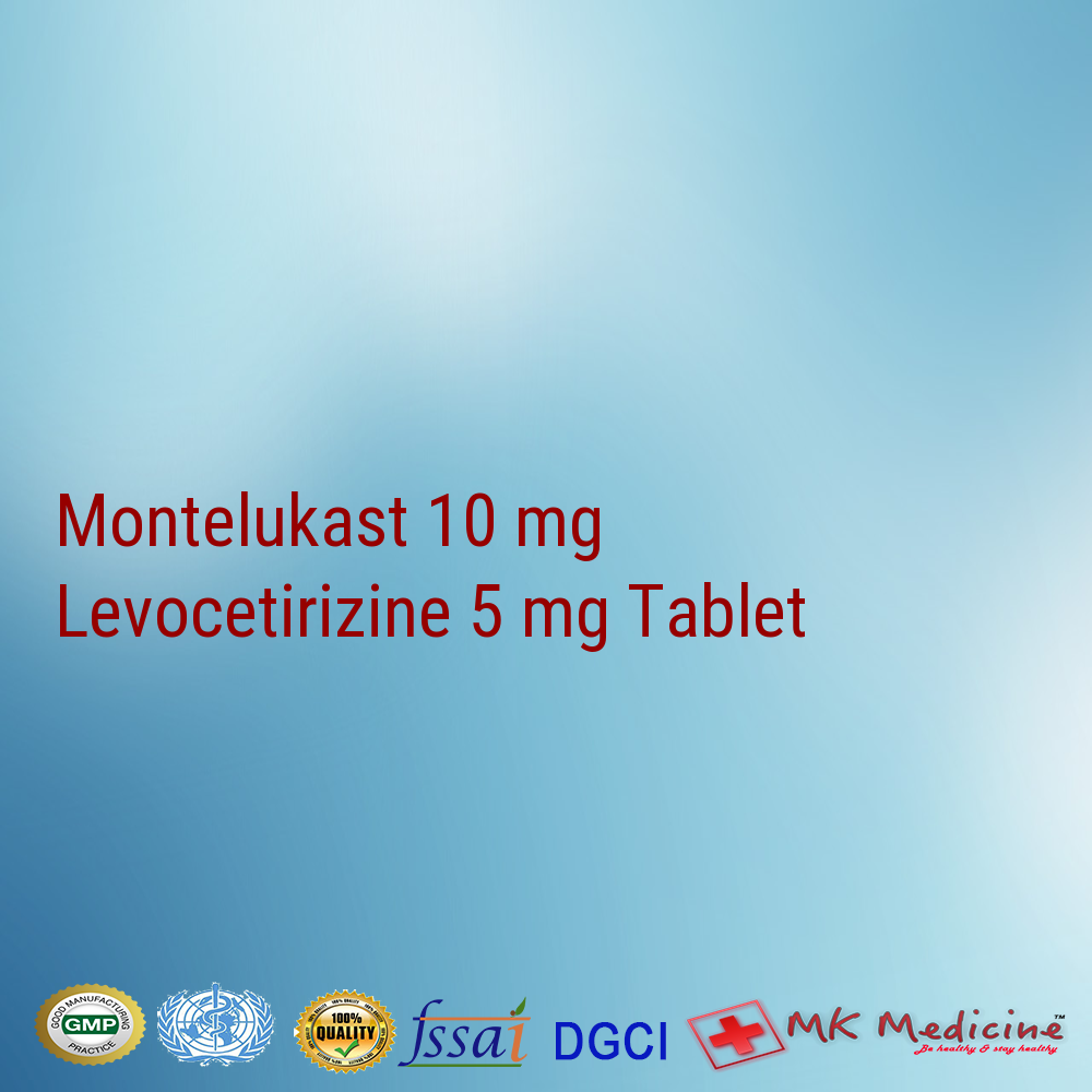 Montelukast 10 mg  Levocetirizine 5 mg Tablet
