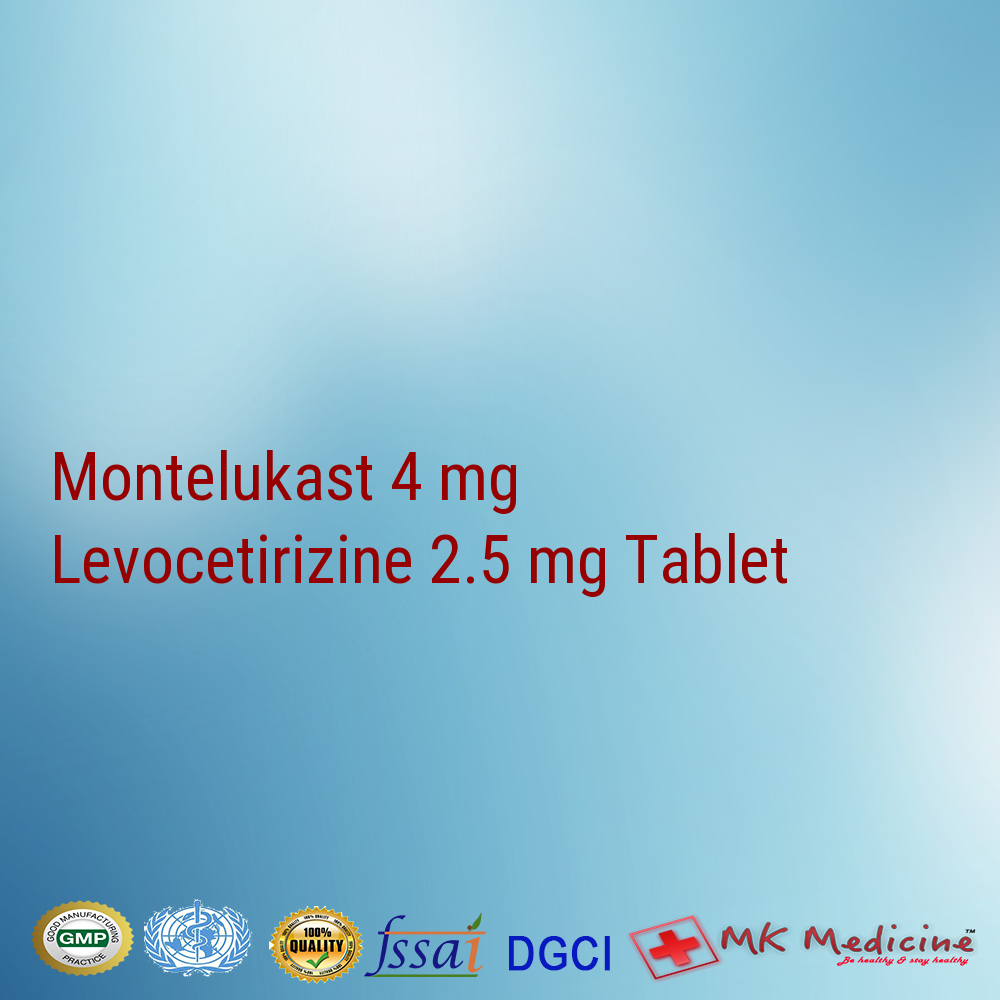 Montelukast 4 mg  Levocetirizine 2.5 mg Tablet