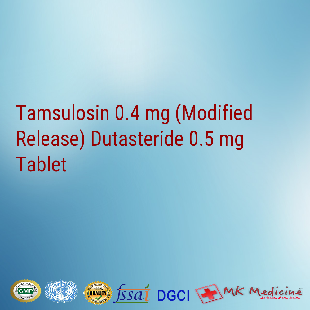 Tamsulosin 0.4 mg (Modified Release) Dutasteride 0.5 mg Tablet