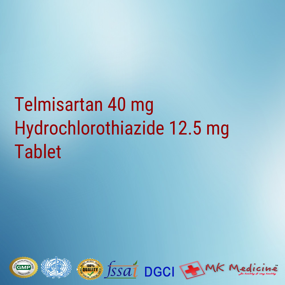 Telmisartan 40 mg  Hydrochlorothiazide 12.5 mg Tablet