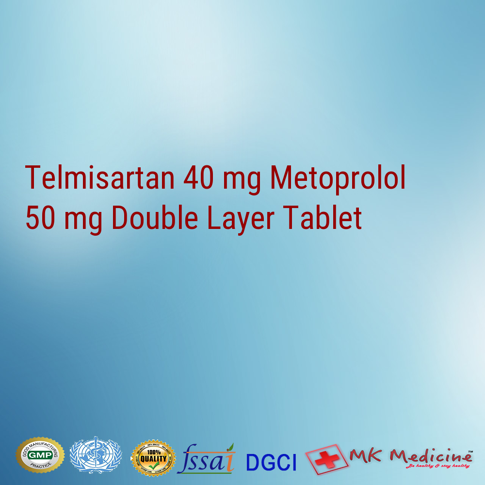Metoprolol Succinate eq to Metoprolol Tartrate 50mg (ER)  Amlodipine 5mg Tablet