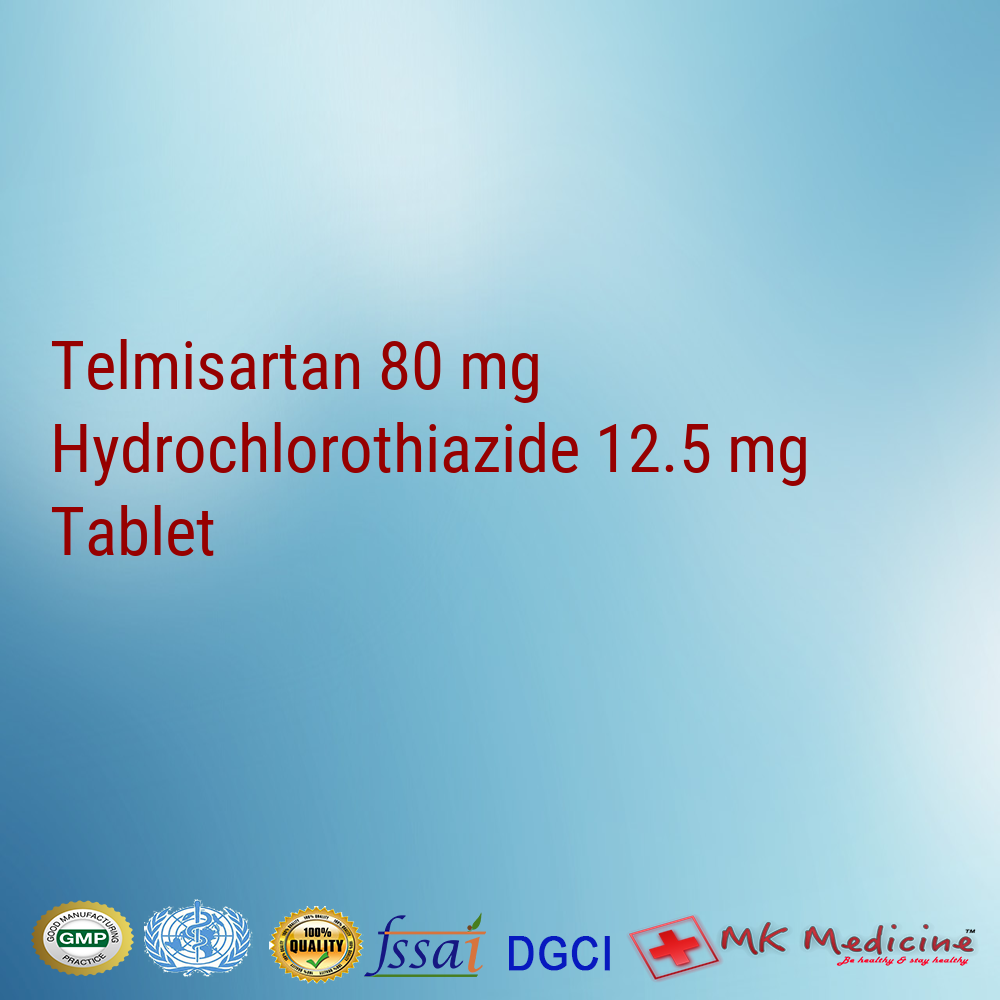 Telmisartan 80 mg Hydrochlorothiazide 12.5 mg Tablet