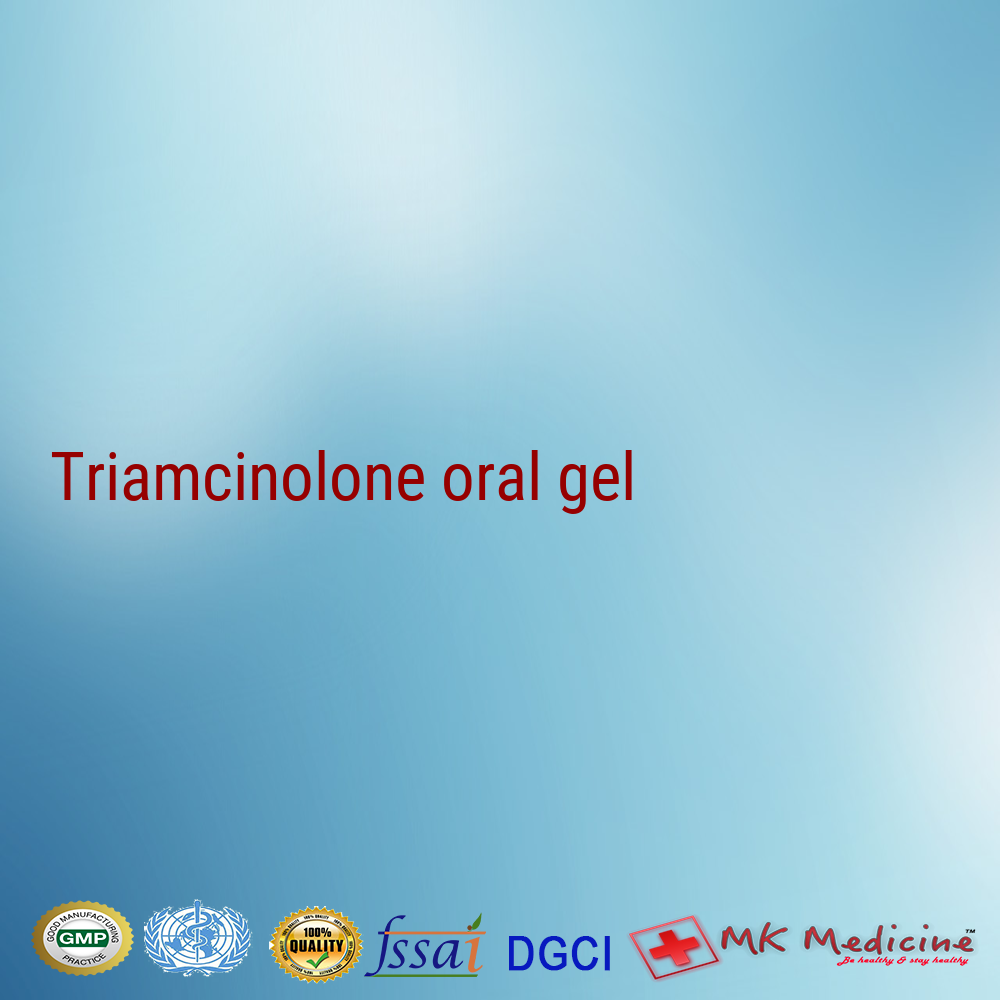 Triamcinolone (0.1% w/w) oral gel