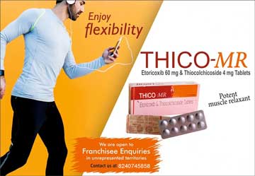 Etoricoxib 60 mg Thiocolchicoside 4 mg tablet for PCD franchise and Third Party manufacturing